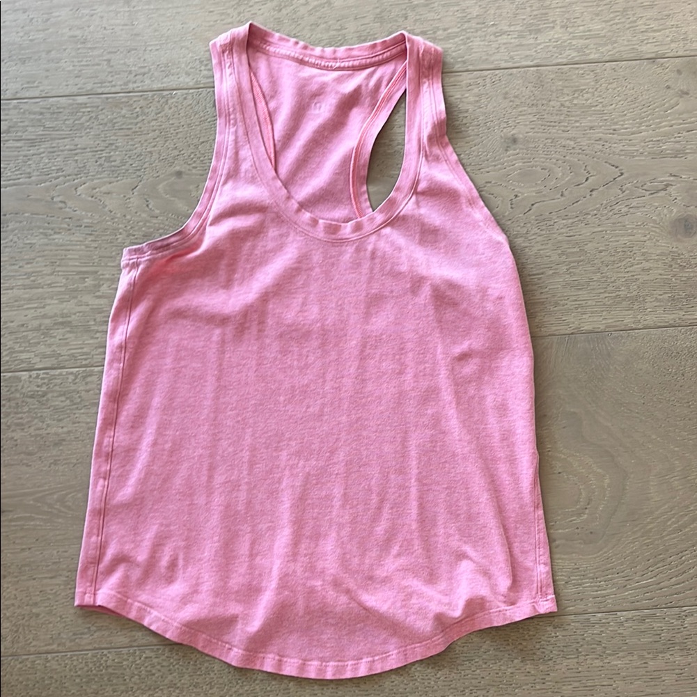 Lululemon Athletica Pink Cut Out Tank Top